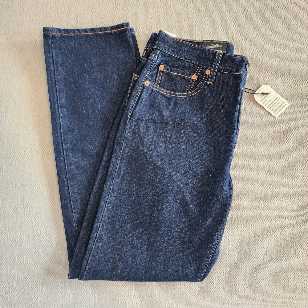 Levi's 501 Original Dark Blue Denim Jeans